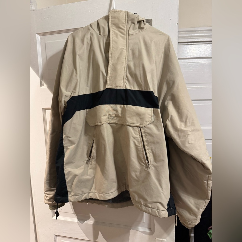 J. Crew Hooded Anorak Half Zip Ski Jacket